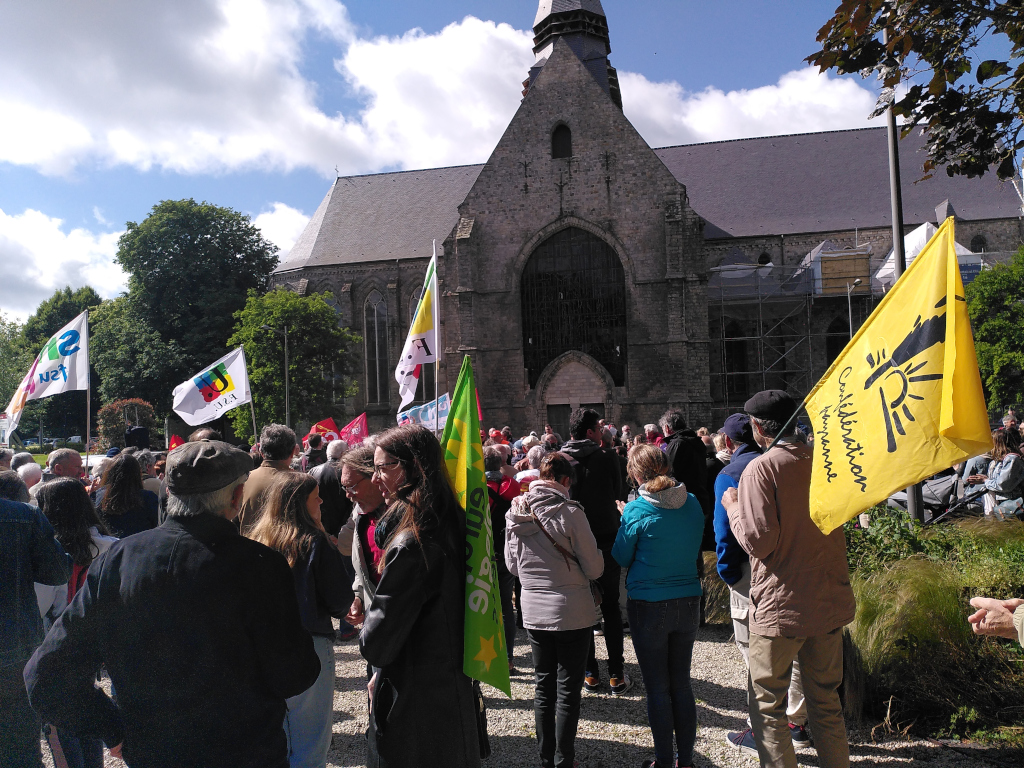 Manifestation pour dire Non à l’extrême droite avec Stéphanie Stiernon